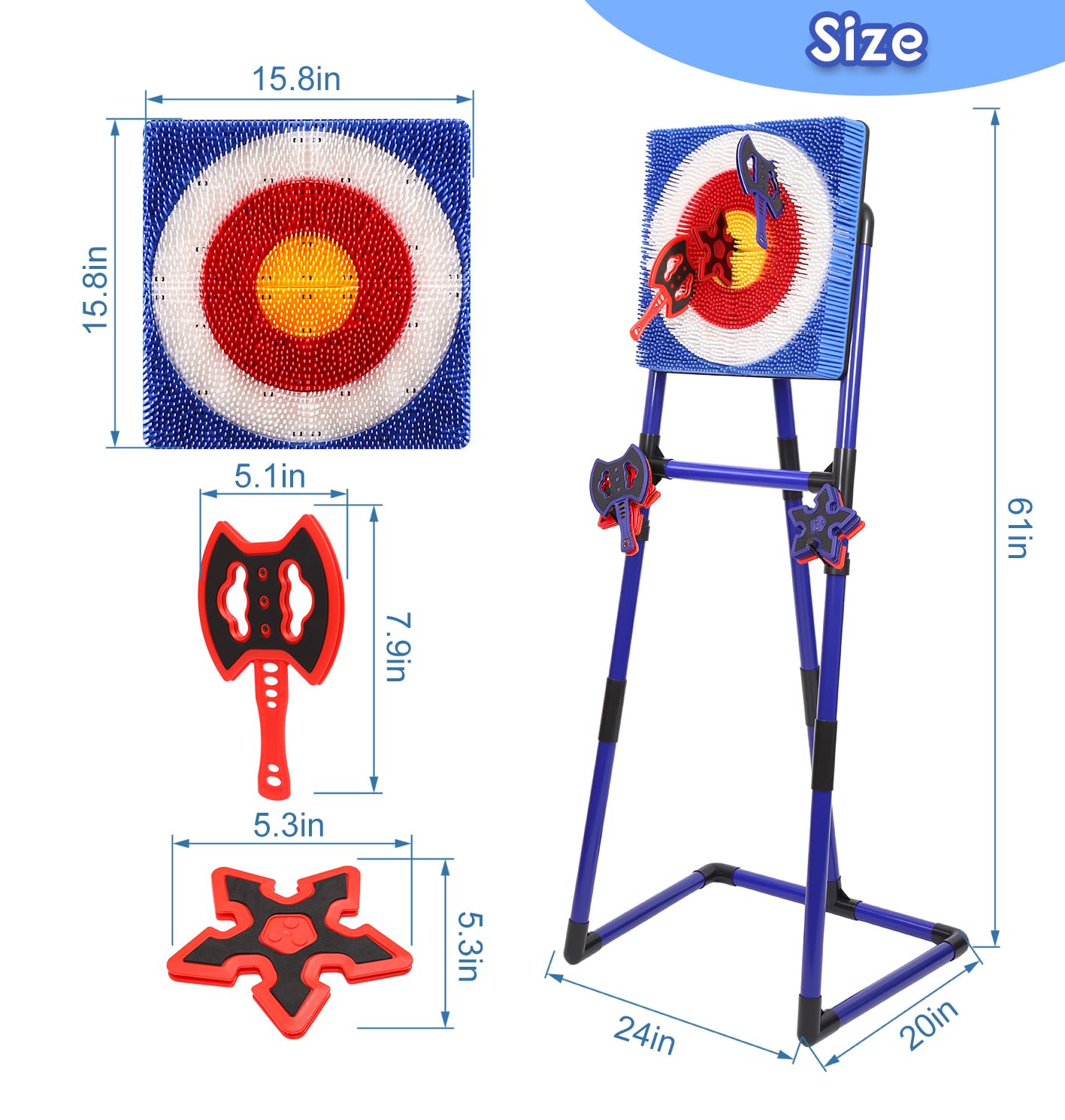 Amazon.com: Steadyjoy Axe Throwing Game for Backyard, Safe Plastic